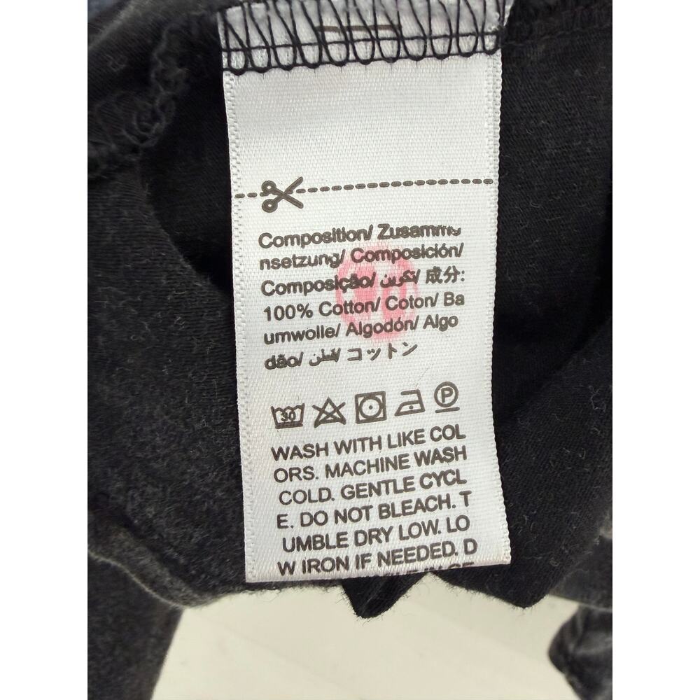 Manfinity Graphic Cross Washed Black T-Shirt Size Small - Picture 5 of 6